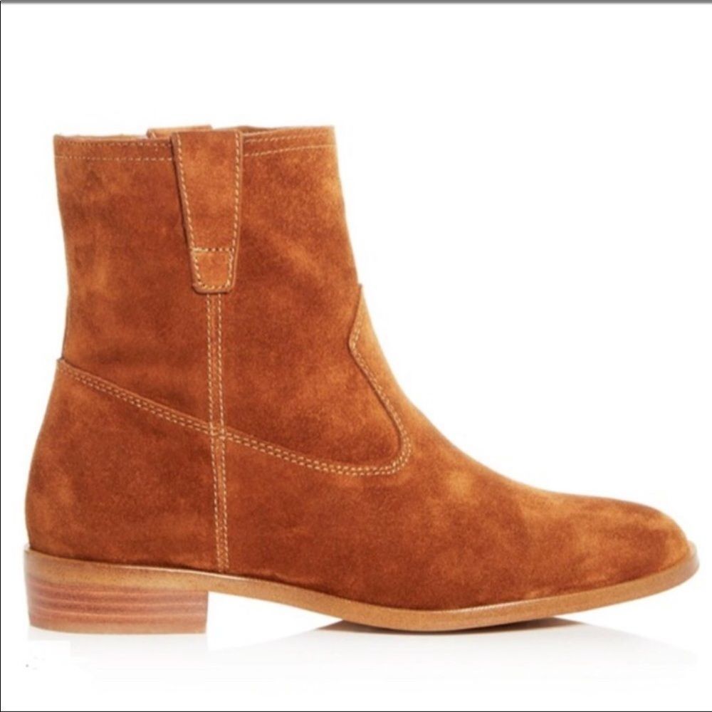 Rebecca Minkoff Chasidy Suede Ankle Boots Sz 8 - Picture 2 of 7